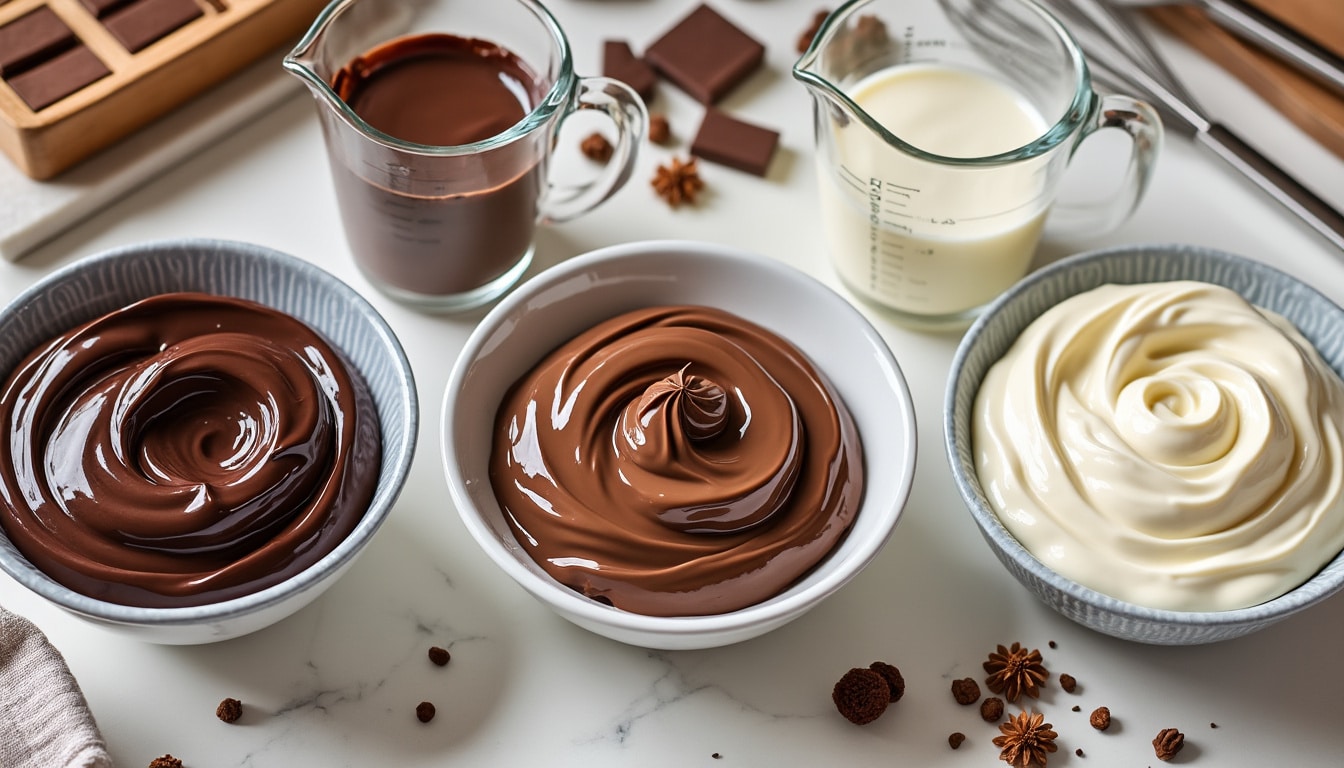 Ganache montée : les proportions selon le chocolat