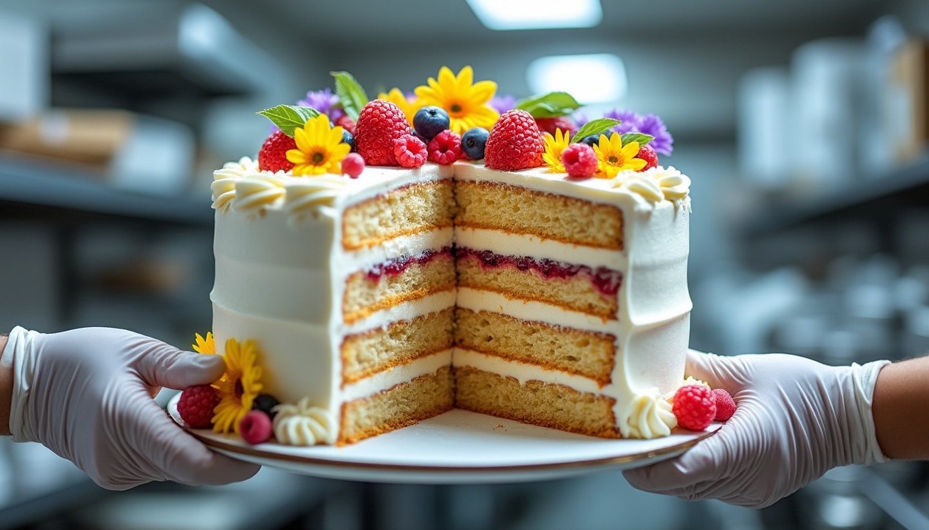 Gâteau à étages : le renfort et le transport