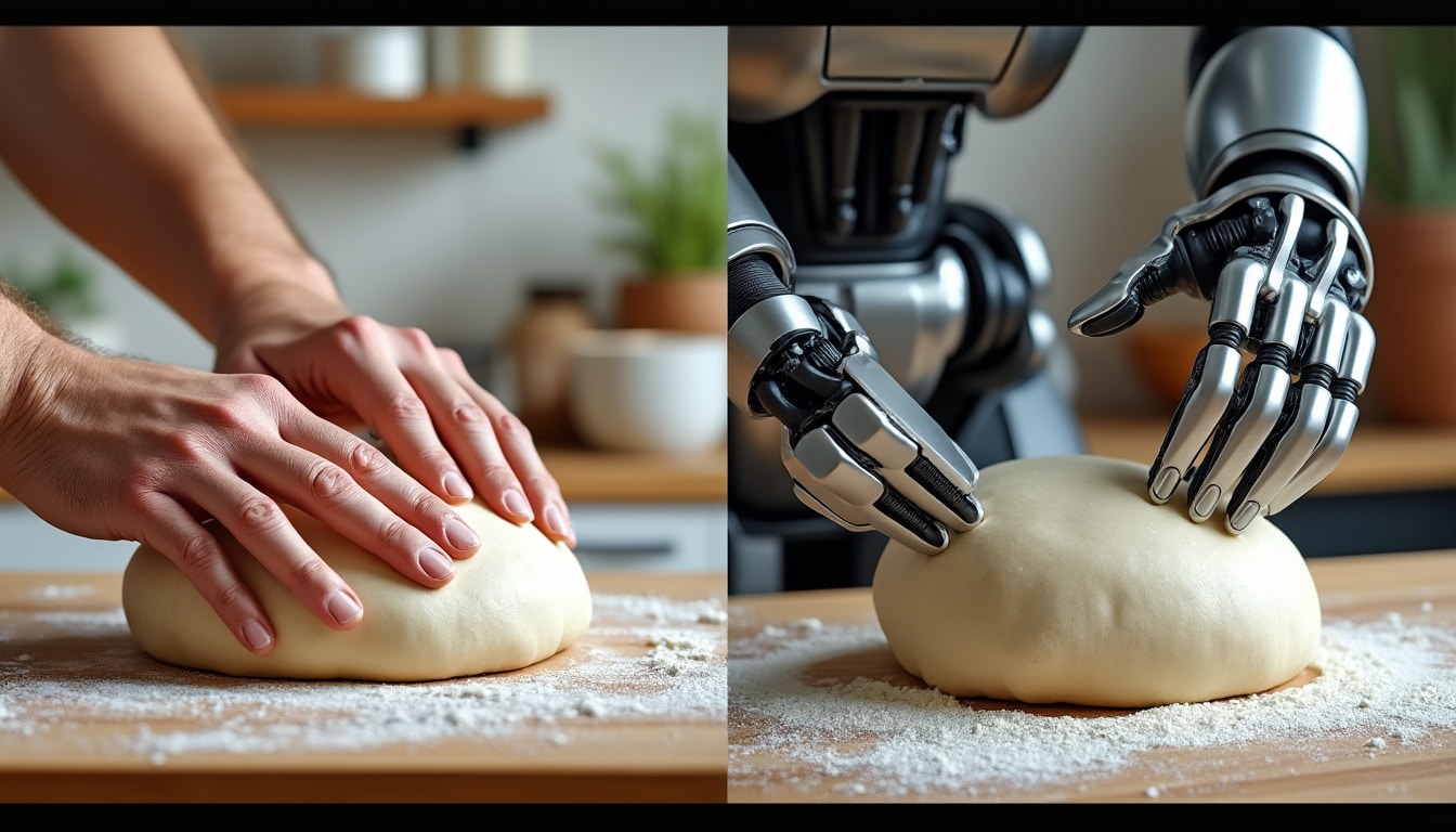 Pétrissage à la main ou au robot : ce que ça change au réseau de gluten